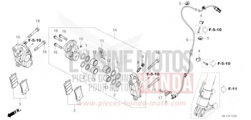 FRONT BRAKE CALIPER CB1000GTT de 2026
